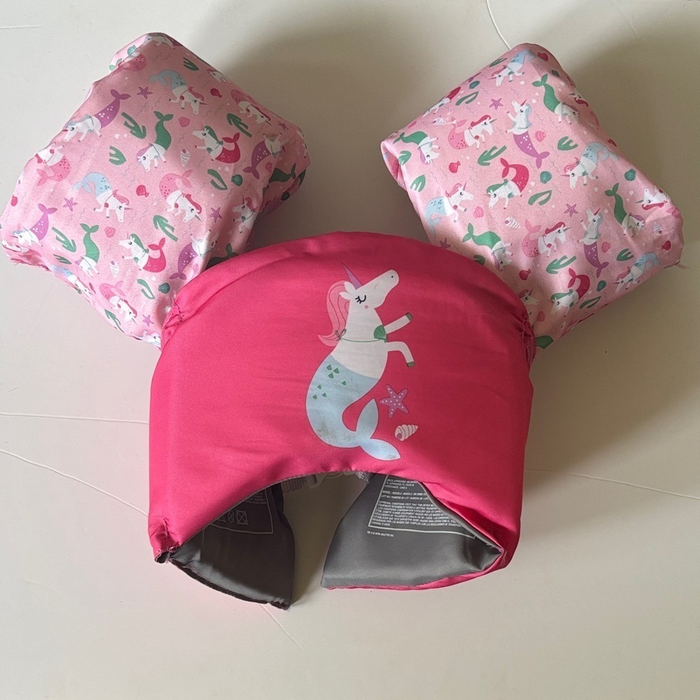 Swim Waves Puddle Pink Unicorn Adjustable Girls’ Jumper 2-4 Years Summer